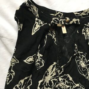 Boho Black & White Dress